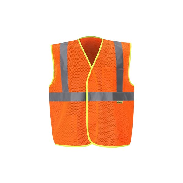 2W International Orange Economy Safety Vest, X-Large, Class 2 MV327C-2 XL